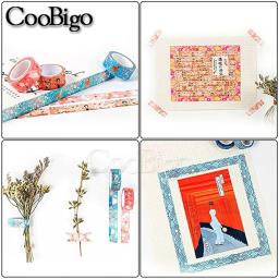 1 rolo de fita washi estilo japonês, adesivos kawaii sakura para scrapbooking, diário, caderno de leite, suprimentos de papelaria, montagem fuji - Image 6
