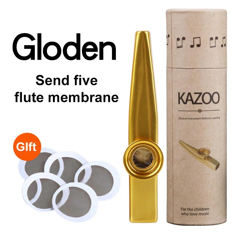 Metal Kazoo Instrumentos Musicais, simples e fácil de aprender, Flauta Film Presente, 5 pcs - Image 1