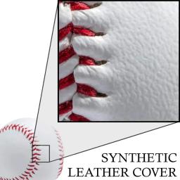 Softball de beisebol branco para homens, treinamento hardball, produtos de fitness, jogo de equipe prática, bolas artesanais, segurança, criança, n ° 9 - Image 2