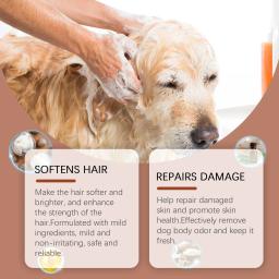 Shampoo suave não irritante para animais de estimação, Gel de banho, Desodorizar deixar perfume fresco, Produtos para cães, Remove o cabelo suave, 100ml - Image 3