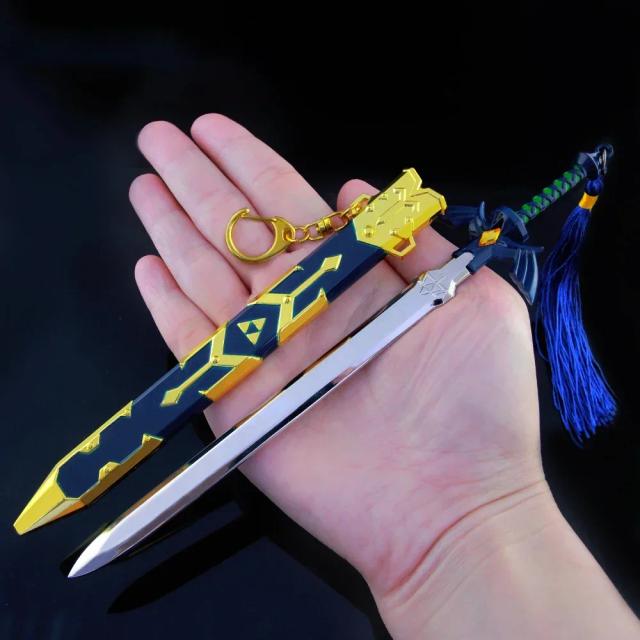 Keychain de Anime Japonês para Meninos - Cimitarra dos Sete, Lâmina Samurai, Brinquedo Perfeito para Presentes