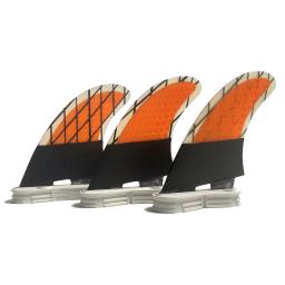 Conjunto de aletas de prancha de fibra de carbono, Tri Fins, RISECE FCS 2 Surf, G3 G5 G7 S M L Tamanho, 3 peças por conjunto - Image 2
