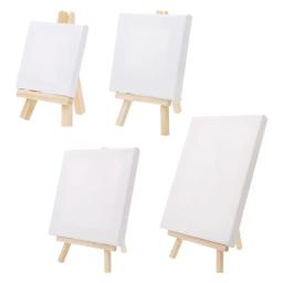 Mini tela conjunto cavalete natural, conjunto para pintura arte, desenho, artesanato, suprimento casamento r9jb - Image 1