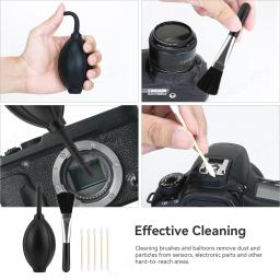 Professional DSLR Camera Cleaning Kit, Limpeza Cotonetes, Panos de microfibra, Caneta para Lente, Lente Óptica - Image 5