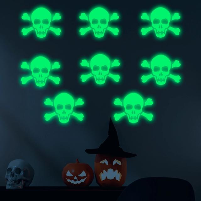 Decorativos Adesivos Luminosos de Halloween: 36 Peças de Olhos que Brilham no Escuro para Sua Festa em Casa