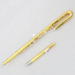 Profissional Alto Flauta Instrumento, banhado a ouro corpo, prata chapeado chaves, útil, venda quente - Image 4