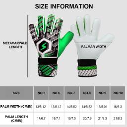 Luvas profissionais do goleiro do futebol, luvas do jogador de futebol, ajustáveis, Fingersave, crianças e juventude, adulto - Image 6