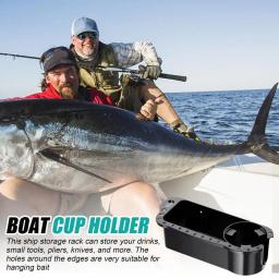 Suporte de copo marinho para barcos, suporte de ferramenta de pesca multifuncional, cabine de armazenamento, barco, acessórios de pesca, copo de barco - Image 4