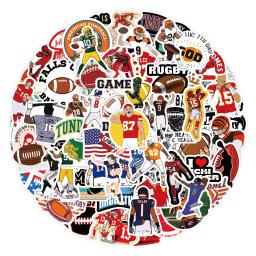 Americano NFL Sports Adesivos, Futebol Adesivos, Rugby Graffiti, Telefone DIY, Laptop, Copa da água, Bagagem do carro, Brinquedos, 55 Pcs, 110Pcs - Image 2