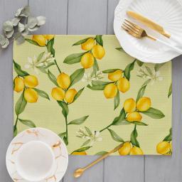 Frutas Melancia Padrão Placemats, Linho De Algodão, Mesa De Jantar Mats, Coaster Pad, Bowl and Cup Mat, Home Decor, Cozinha, 40x30cm - Image 4