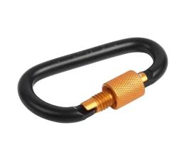 Liga de escalada mosquetão fivela, fivela pendurada, porca de alumínio, mochila fivela, tipo D, 8cm, 4pcs por lote - Image 4