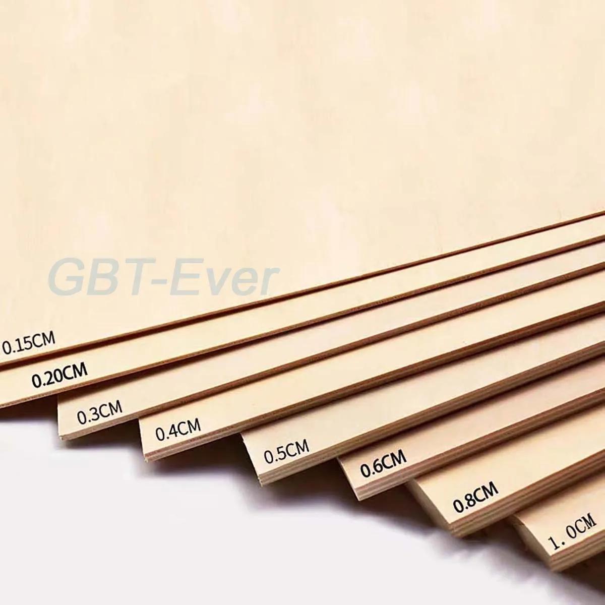 Craft Board Model Toys, construção de escultura, artesanato, Educacional DIY Acessórios, Basswood Chips, 1.5mm, 2mm, 3mm, 4mm, 5mm, 6mm, 8mm, 10 milímetros, 1 PC, 5 PCes, 20 PCes - Image 1