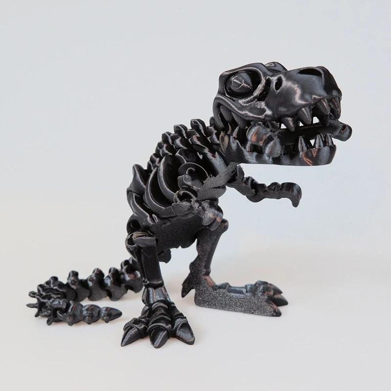 3D impresso grande boca dinossauro estatueta modelo, Crânio integrado, Tyrannosaurus Rex Joint, mover livremente - Image 1