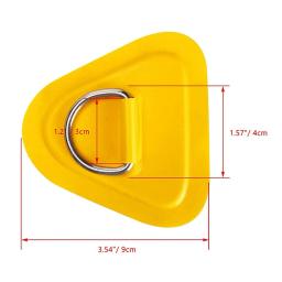 Prancha de surf barco bote pvc patch com aço inoxidável d anel deck aparelhamento sup almofada anel triângulo kit de corda bungee acessórios - Image 5