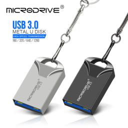 Mini unidade flash usb 3.0 128GB 64GB 32GB 16GB memória flash de alta velocidade USB3.0 Stick pequeno disco u com chaveiro - Image 4