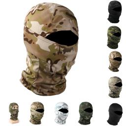 Camuflagem tático balaclava máscara facial completa wargame tático cp militar chapéu de caça bicicleta ciclismo do exército bandana pescoço gaiter - Image 1