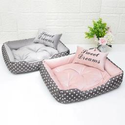 Cama fofa para animais de estimação, cama quente para o inverno, raças pequenas, canil, sofá médio, grandes suprimentos, esteira de gatos, acessórios para animais - Image 1