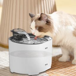 Inteligente de aço inoxidável Cat Water Fountain, bebedor automático, Gatos Alimentador, Pet Water Dispenser, Bebedouro - Image 3