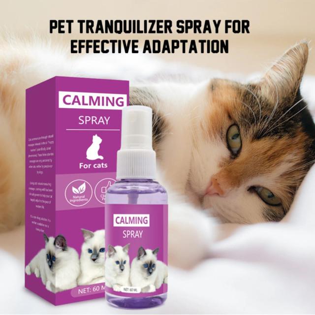 Spray Feromônico Calmante de 60ml para Gatos: Reduza o Estresse e Promova a Tranquilidade