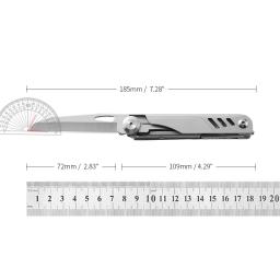Multitool Folding Knife, Ferramentas ao ar livre, Canivete, Camping, Equipamento de caminhada, Tesoura, Garrafa para abridor, Serra - Image 2
