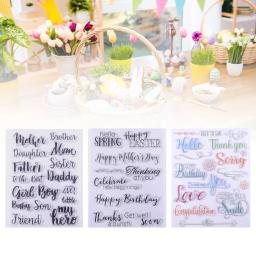 Folhas de carimbos de borracha transparentes, arte durável, artesanato DIY para jornal Scrapbooking, decoração artesanal - Image 2