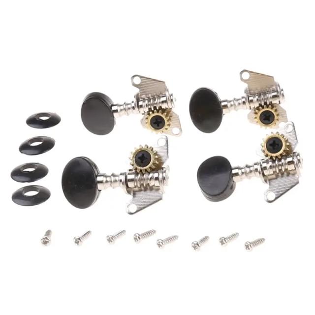Afinação Precisa: Máquina Cravelhas 2R para Sintonizadores de Ukulele 4 Cordas e Acessórios de Guitarra