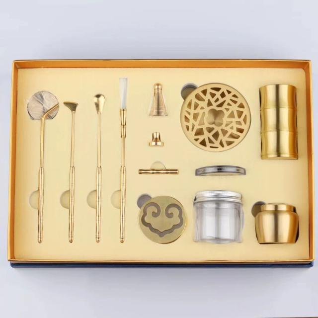 Kit Completo de Incenso em Pó com Frasco e Suprimentos Essenciais