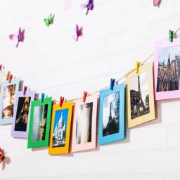Combinação Durável Moldura De Papel Com Clipes, Decoração Para Casa, Álbum De Fotos, Imagem, Novo Artesanato - Image 1