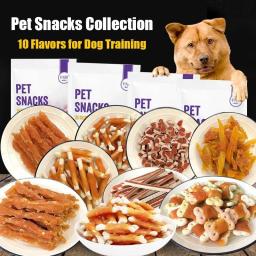 Tiras de carne de frango para cães, Biscoitos bruxismo, Bastão de leite, Nutritious Healthy Pet Snack, Produtos alimentares, 110g - Image 1