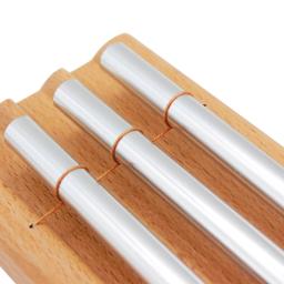 Sinos de vento de 3 tons, carrilhão de meditação de mesa, sino de vento de madeira com malho, brinquedos musicais educativos para crianças, instrumento de percussão - Image 2