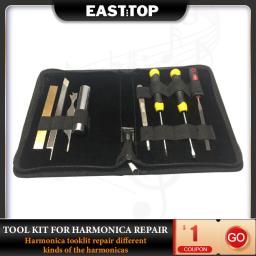 Easttop kit de ferramentas gaita reparação diferentes tipos das harmônicas - Image 1