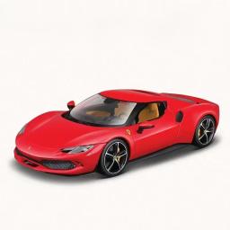 Bburago-Diecast modelo de carro esportivo Ferrari 296 Gtb Assetto Fiorano, brinquedos em miniatura, prenda de aniversário, 1:18, Novo - Image 3