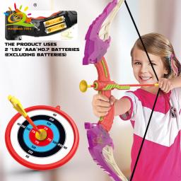 LED Light Up Bow and Arrow para Crianças, Jogo de Tiro com Arco, Ventosa Arrows, Alvo, Esportes ao ar livre, Brinquedo de Caça, Presente para Menino e Menina - Image 5