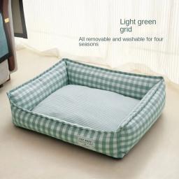 Almofada impermeável quadrada para animais de estimação, cama destacável para cães e gatos, ninho para cães pequenos e médios, sofá, acessórios da casa - Image 5