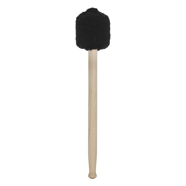 Baqueta de Lã Feltro com Cabo de Maple para Tambor - Acessório Perfeito para Percussão em Preto