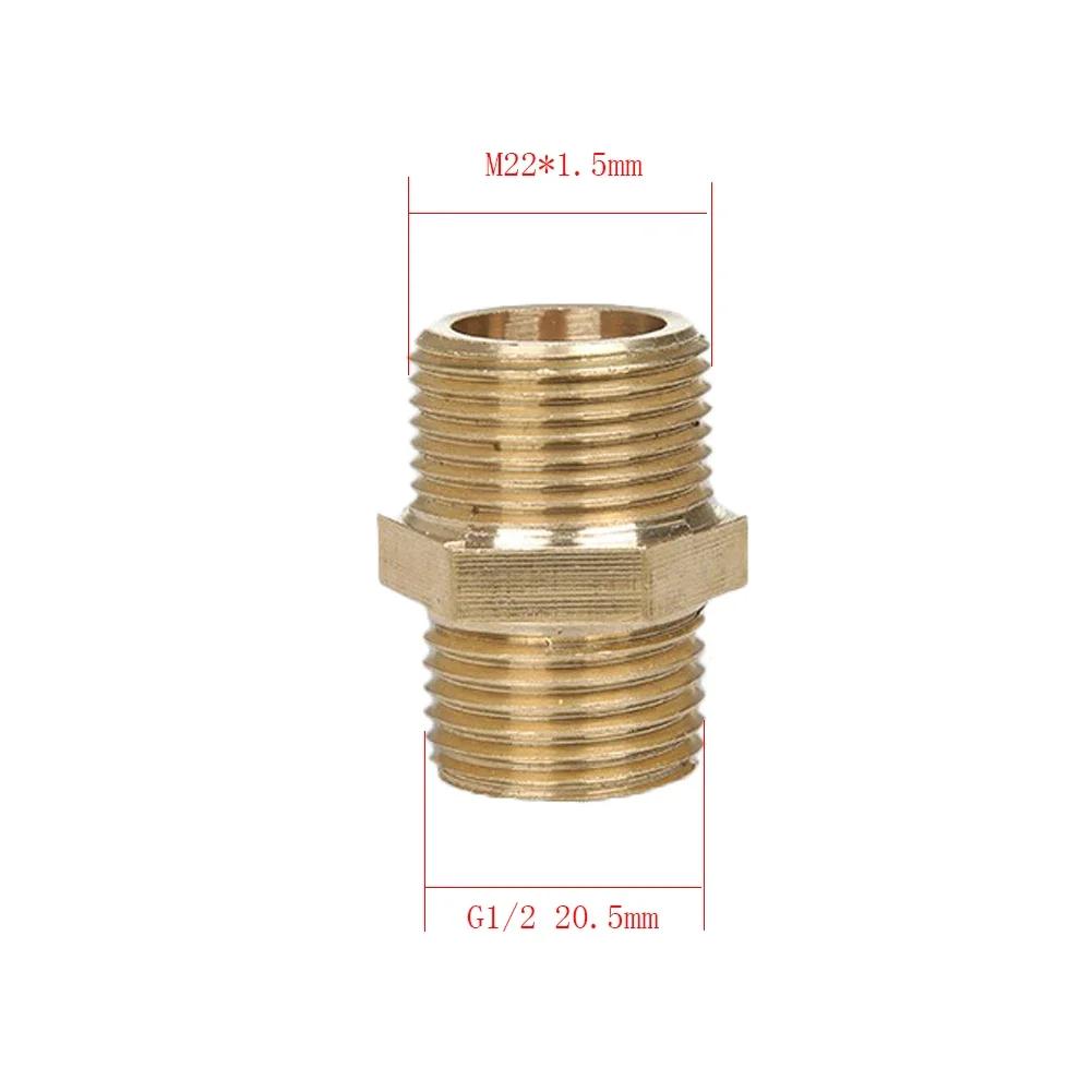 Adaptador de acoplador de conexão rápida para lavadora de carro de alta pressão, conector de lavadora de pressão de lavagem limpa g1/4 g3/8 g1/2 280/380 55/58 1-14 - Image 1