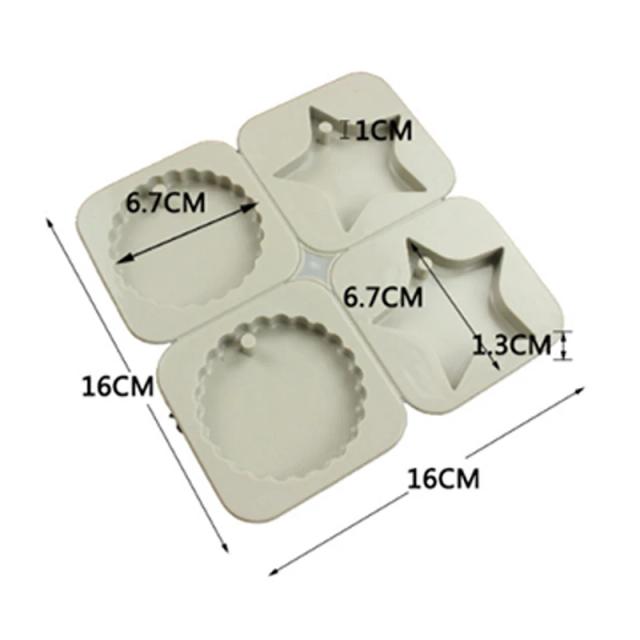 Molde de Silicone para Velas Aromáticas e Sabonetes com Flores Secas - DIY em Cera de Soja com 6 Furos