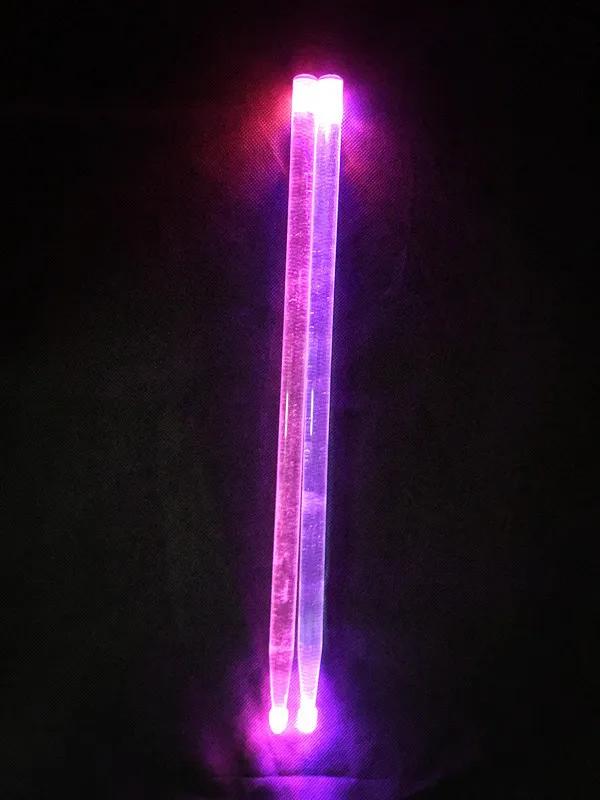 Naxilai LED brilhante iluminar baquetas, baqueta acrílica, bolha percussão instrumento, luminosos acessórios, barra de tambor, 5A - Image 1
