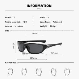 Novos óculos de sol polarizados para homens condução e ciclismo visão noturna esportes ao ar livre retro viagem clássico óculos de sol proteção uv - Image 2