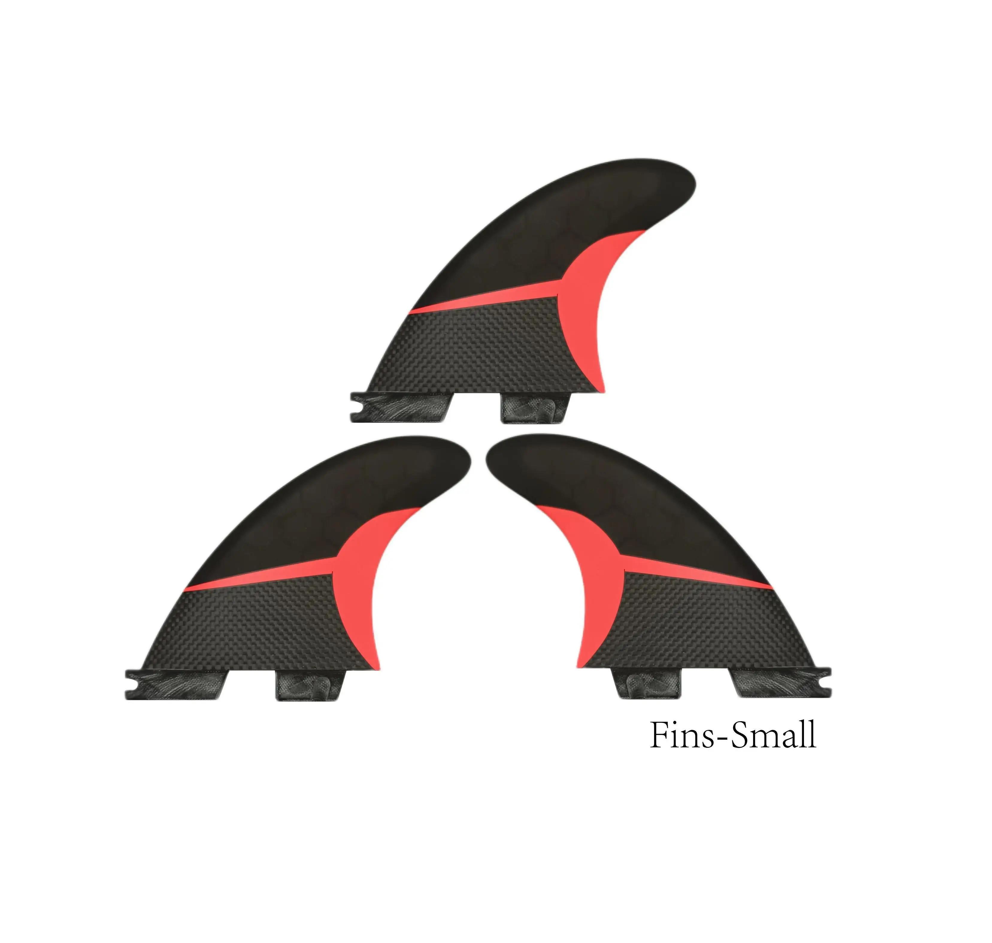 FCS1 FCS2 FUTURE Red Surfboard Fin para esportes aquáticos, feito de fibra de vidro Honeycomb, acessórios de praia, apto para G3, G5, G7 - Image 1