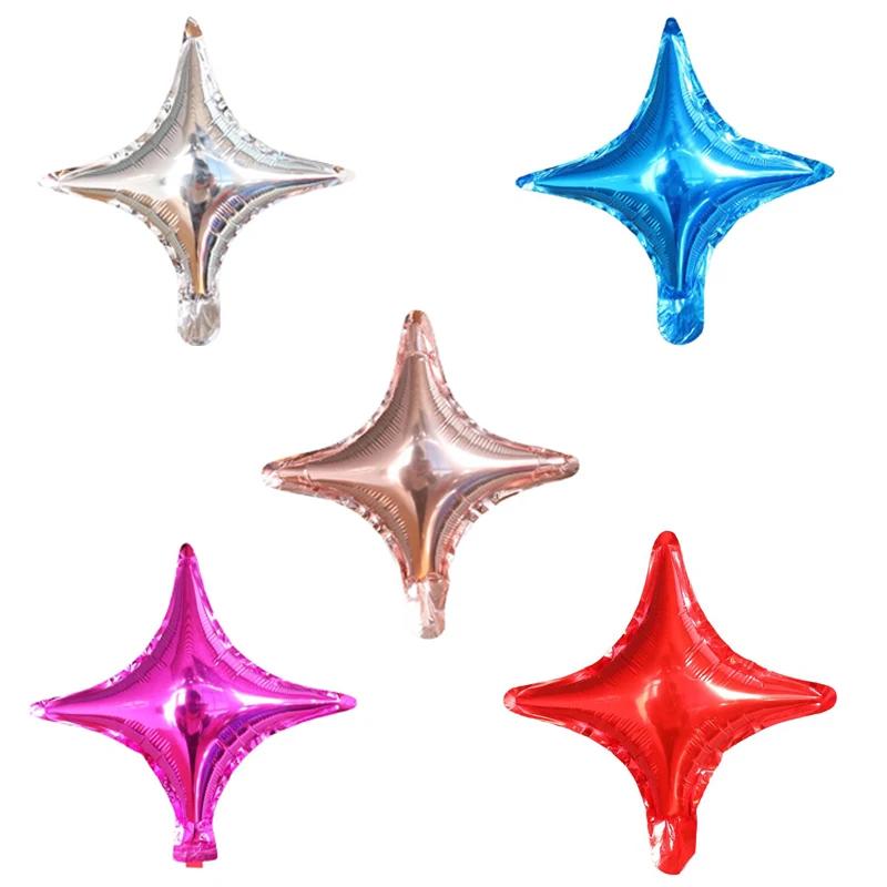 Balões estrela de quatro pontas, 10 polegadas, 10 pcs, com várias cores, decoração para festa em família, entretenimento, brinquedo infantil, 10 pcs - Image 1
