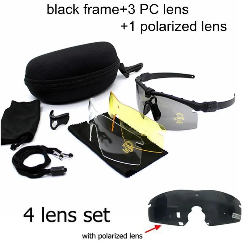 Outdoor Fotocromático Caça Tactical Óculos, Polarização Balística Óculos, Cor Bala Tiro Goggle, 3.0 - Image 1