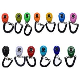 Clicker Plástico Portátil para Pet, Pulseira Ajustável Auxiliar, Dog Click Trainer, Cat Sound, Chaveiro Suprimentos, Novo - Image 3