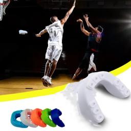 Protetor bucal de gel de sílica à prova de choque para esportes, protetor de dentes para crianças e adultos, ideal para basquete, rugby, boxe e karatê - Image 3