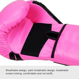 Luvas de Boxe Profissionais para Crianças e Adultos, Respirável PU, MMA, Taekwondo, Perfuração, Sanda, Muay Thai, Luta, 6 OZ, 10 OZ - Image 5