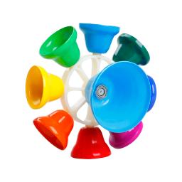 Sino giratório colorido com varas para crianças, brinquedo infantil, iluminação musical, instrumento de percussão, brinquedos infantis, 8 tons - Image 3