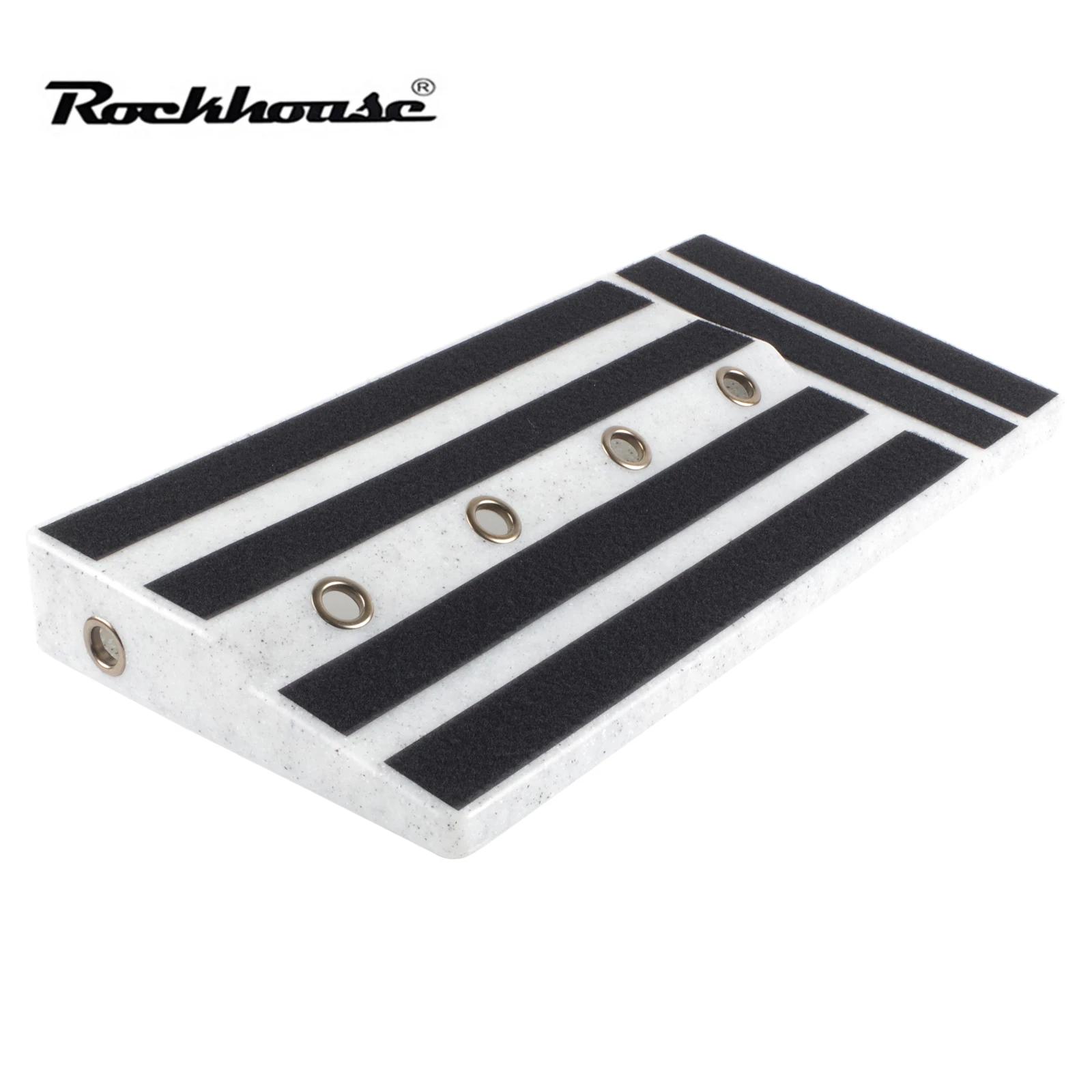 Placa pedal Rockhouse-plástica para efeitos de guitarra, caixa plástica do pedal do tamanho grande com fita adesiva, acessório para guitarra - Image 1