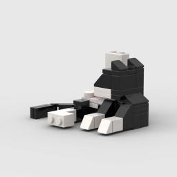 Série animal 62 pçs moc tijolos gato figires diy blocos de construção crianças educação brinquedos para crianças presente aniversário - Image 3