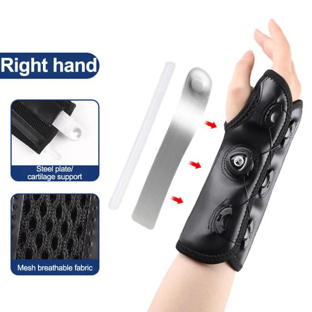 Diayselect Cinta de Pulso Ajustável com Placa de Aço - Conforto e Suporte Superior