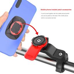 Suporte de telefone amortecedor para motocicleta e bicicleta, suporte móvel, auto bloqueio, anti-shake, guidão de bicicleta de montanha, Stem Hold - Image 2